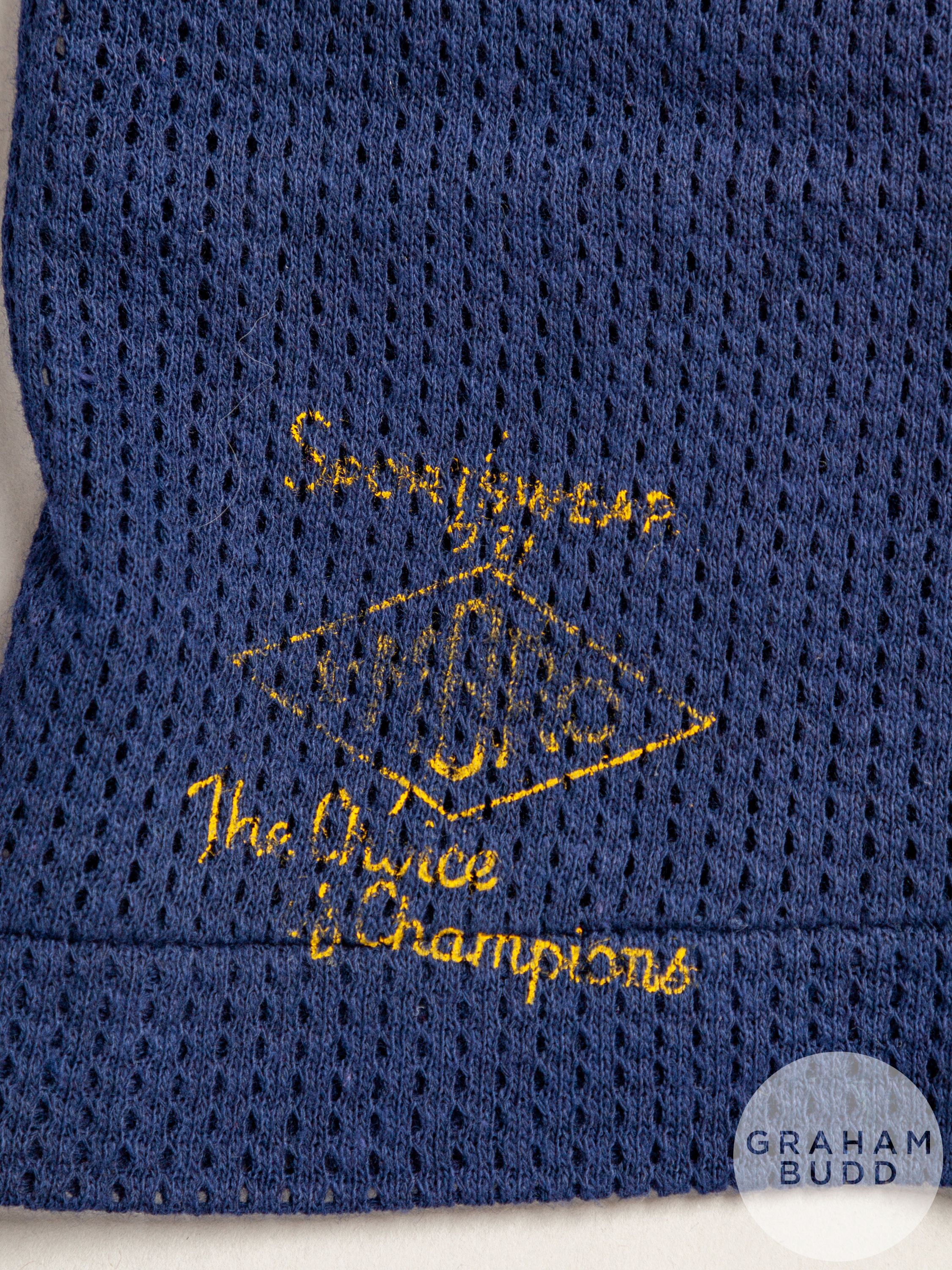An official blue airtex Scotland 1978 World Cup short-sleeved shirt - Image 4 of 6