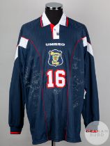 Blue No.16 official Scotland long-sleeved shirt, 1996-98