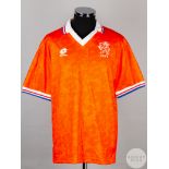 Orange and white No.13 Holland international short-sleeved shirt, 1994