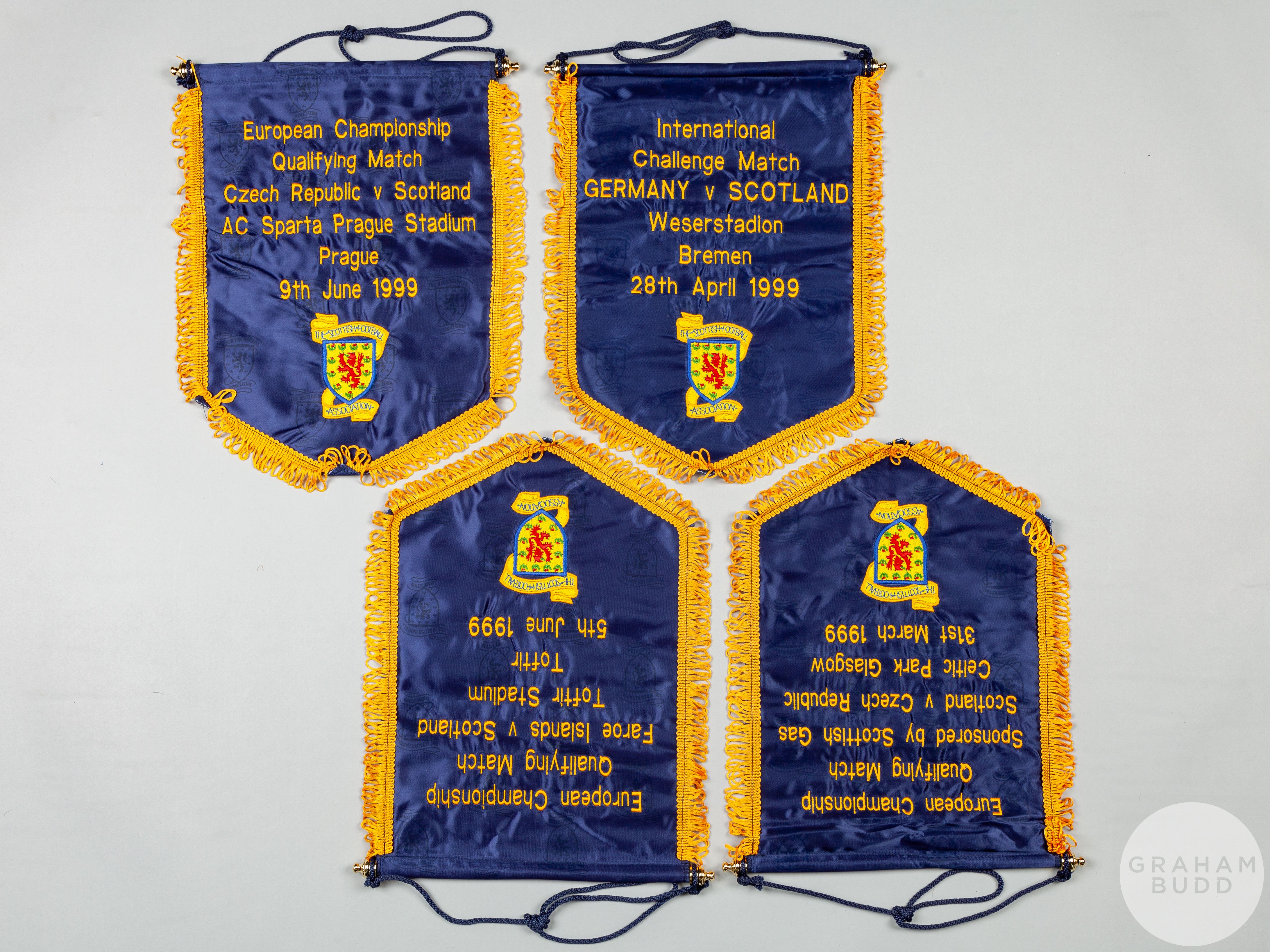 Alex Miller four official Scotland International match pennants, 1999 - Image 3 of 4