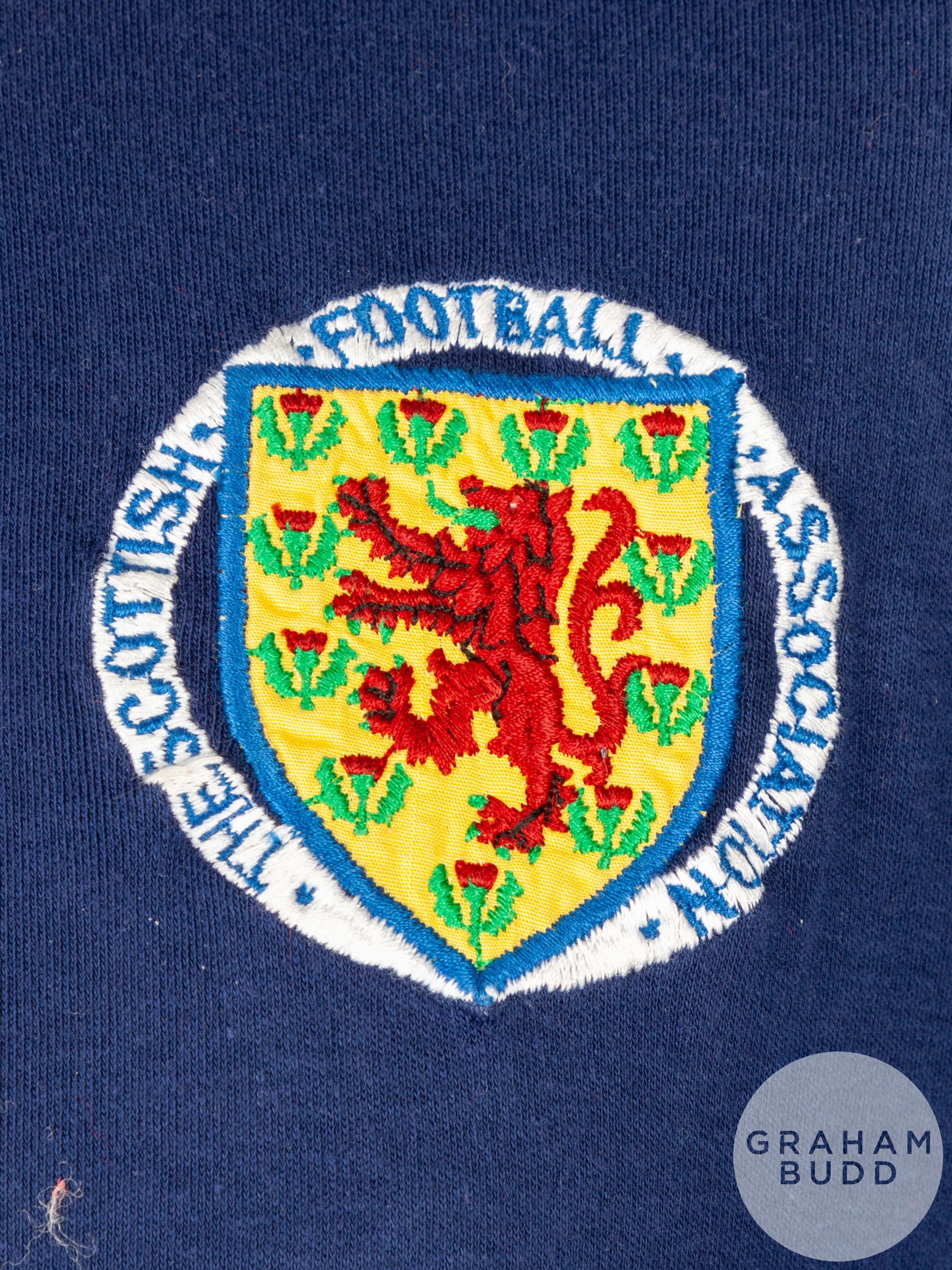 Tom Forsyth blue No.14 Scotland v. Wales International short-sleeved shirt - Image 3 of 5