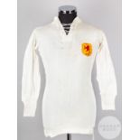 Alec McNair white Scotland v. Ireland International shirt, 1920