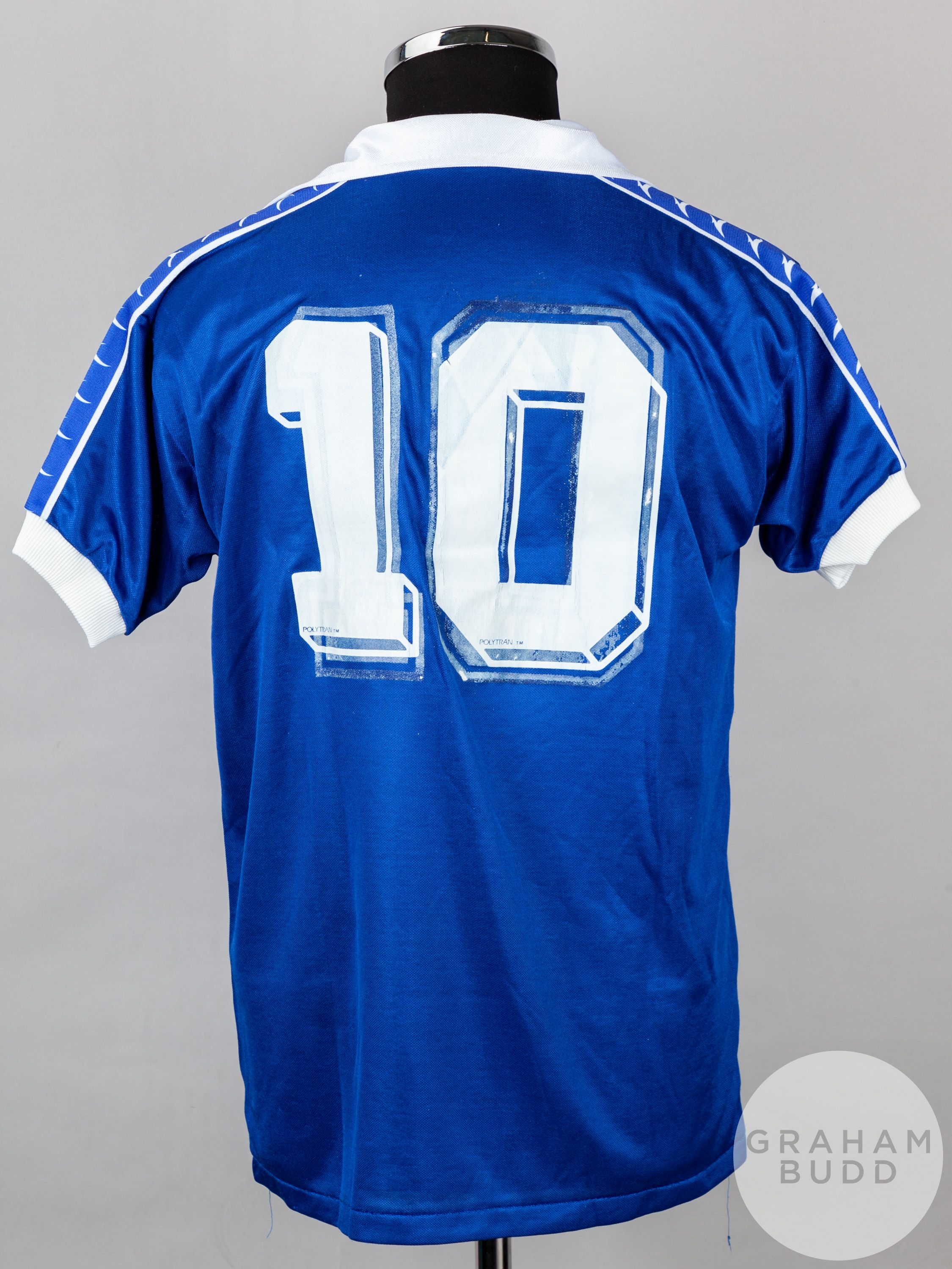 Raith Rovers blue and white No.10 Raith Rovers short-sleeved shirt - Image 2 of 4