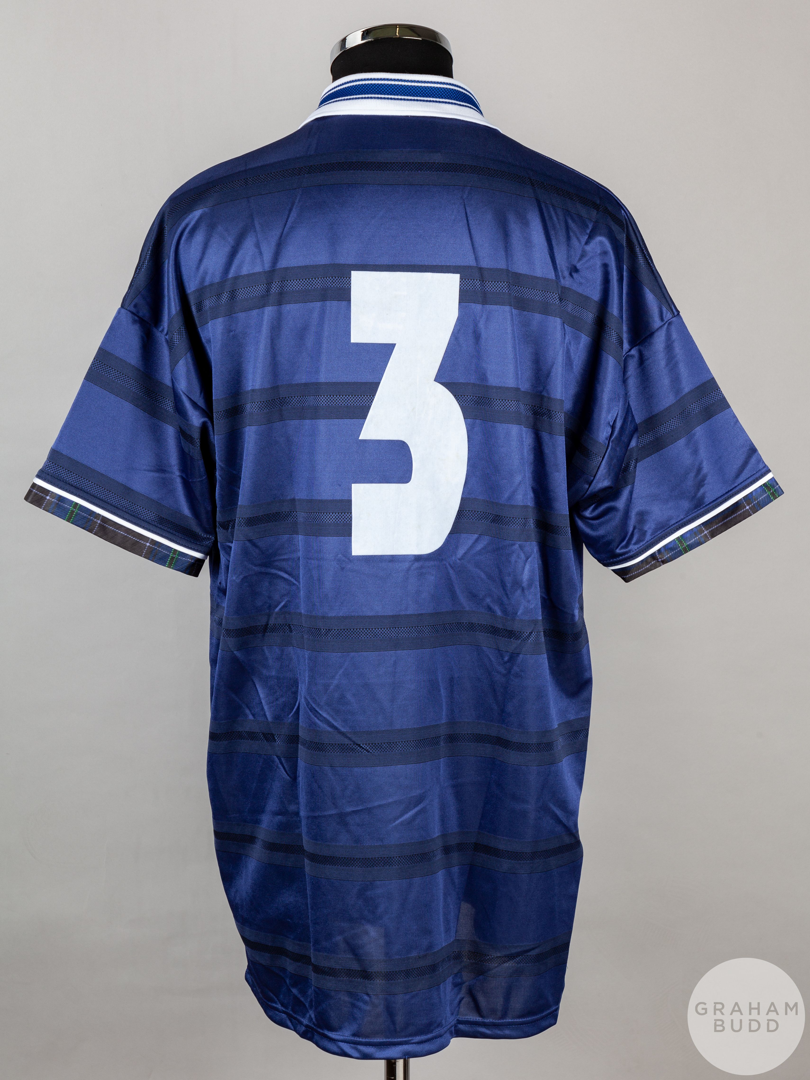 Blue and white No.3 Scotland international short-sleeved shirt, 1998-2000 - Image 2 of 5