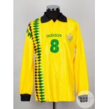 Steve Horvat yellow and green No.8 Australia v. Scotland long-sleeved shirt