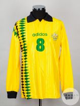 Steve Horvat yellow and green No.8 Australia v. Scotland long-sleeved shirt