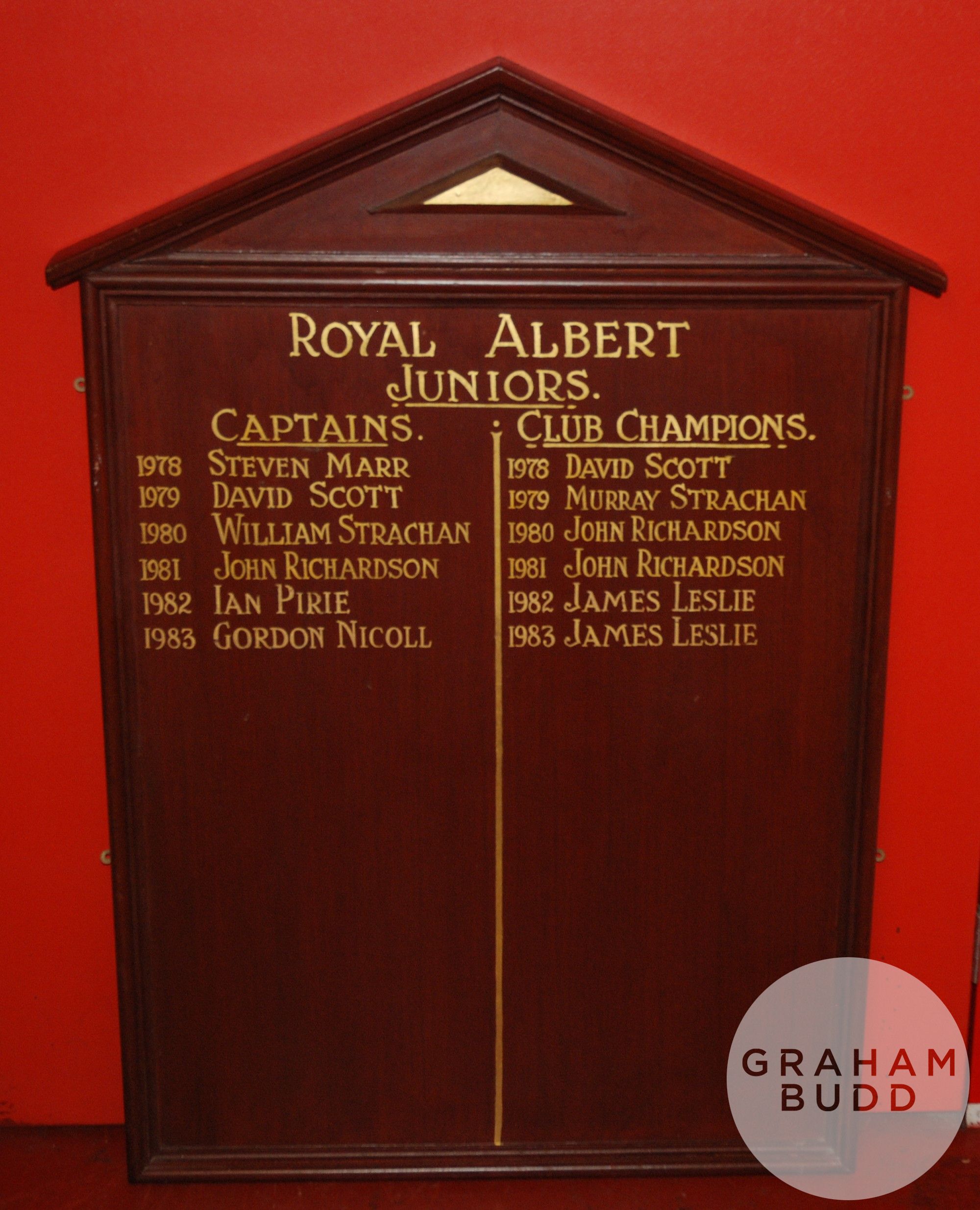 Three various honours boards