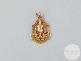 George Murdoch rare and early 15ct gold St Bernard's Scottish Cup winners medal, 1895