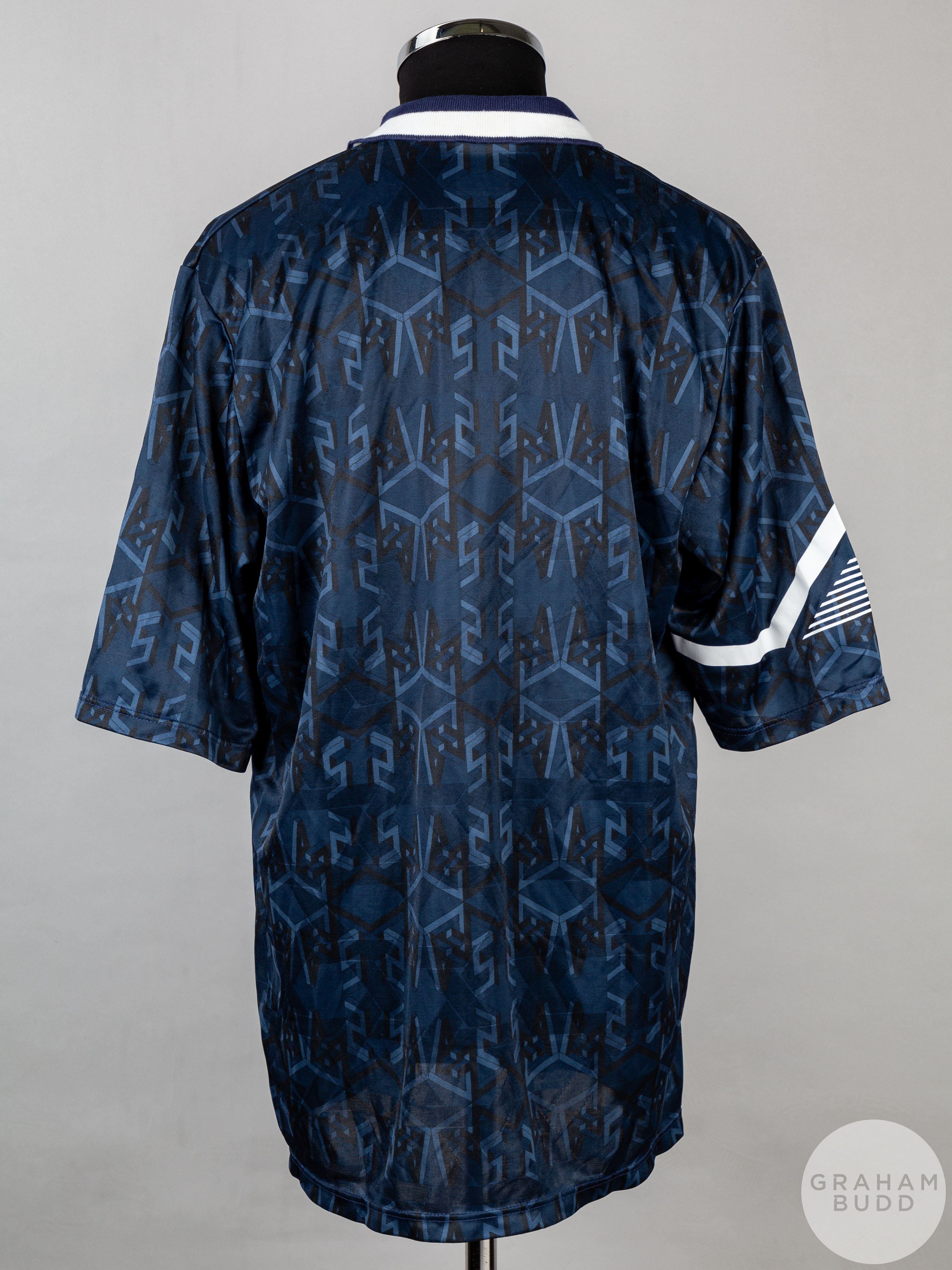 Blue and white un-numbered Scotland Euro 92 short-sleeved shirt, 1992 - Image 2 of 4