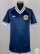 Frank Gray blue and white No.3 Scotland v. Holland short-sleeved shirt