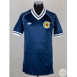 Frank Gray blue and white No.3 Scotland v. Holland short-sleeved shirt