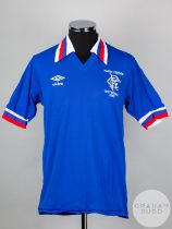 Alex Miller blue No.12 Rangers v. Southampton Sandy Jardine Testimonial shirt