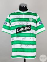 Michael Gray green and white No.2 Celtic short-sleeved shirt, 2003