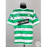 Michael Gray green and white No.2 Celtic short-sleeved shirt, 2003