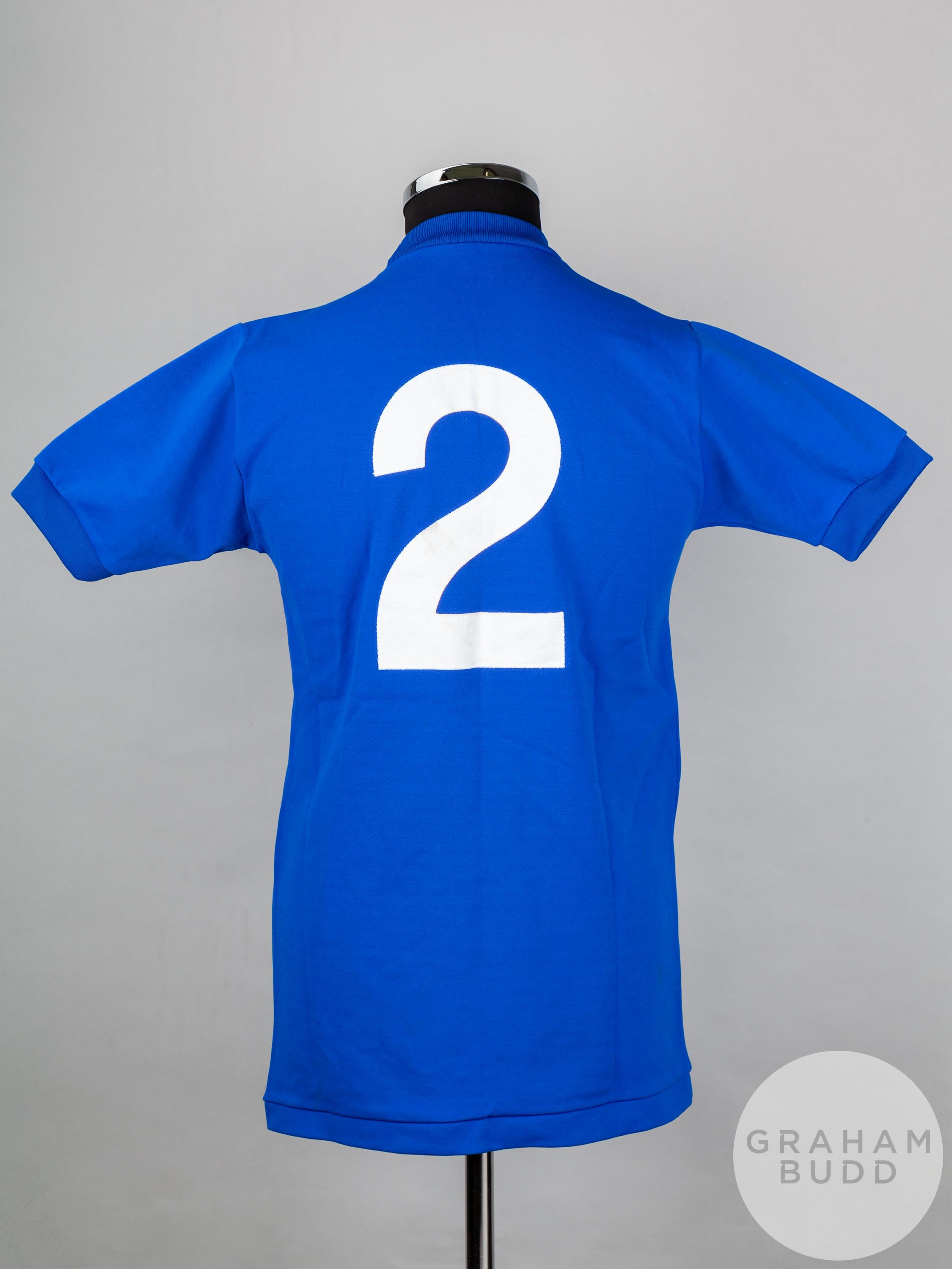 Alex Miller blue No.2 Rangers match worn Scottish Cup Final short-sleeved shirt - Image 2 of 6