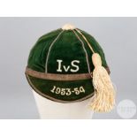 Alex Scott green Scotland v. Ireland junior Scotland international football cap, 1953-54