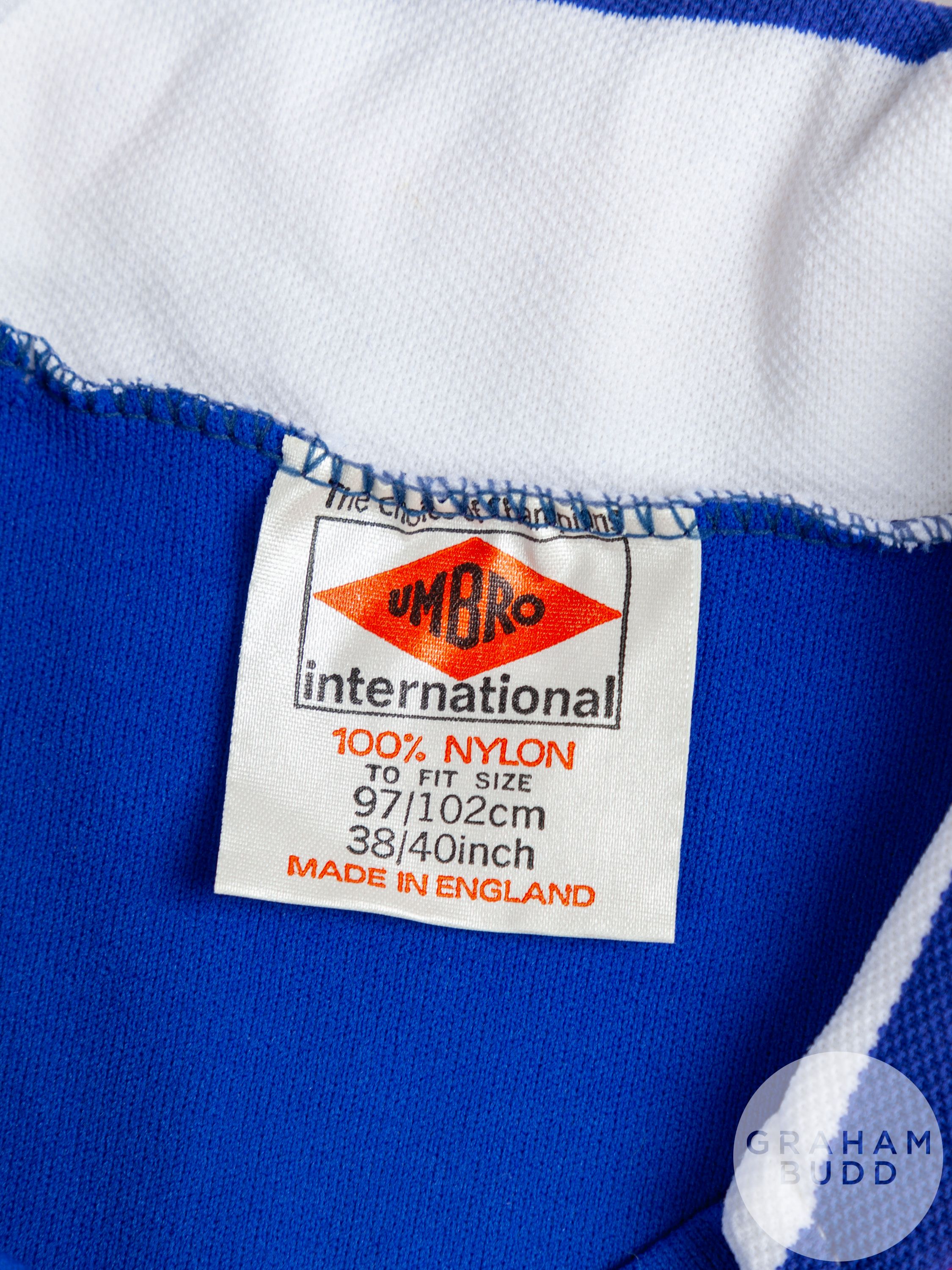 Alex Miller blue No.12 Rangers match worn Scottish Cup Final short-sleeved shirt - Image 4 of 5