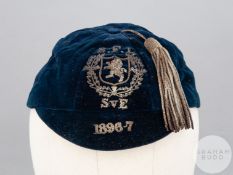 Tommy Law blue Scottish Football League v. English League cap, 1896-97