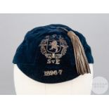 Tommy Law blue Scottish Football League v. English League cap, 1896-97