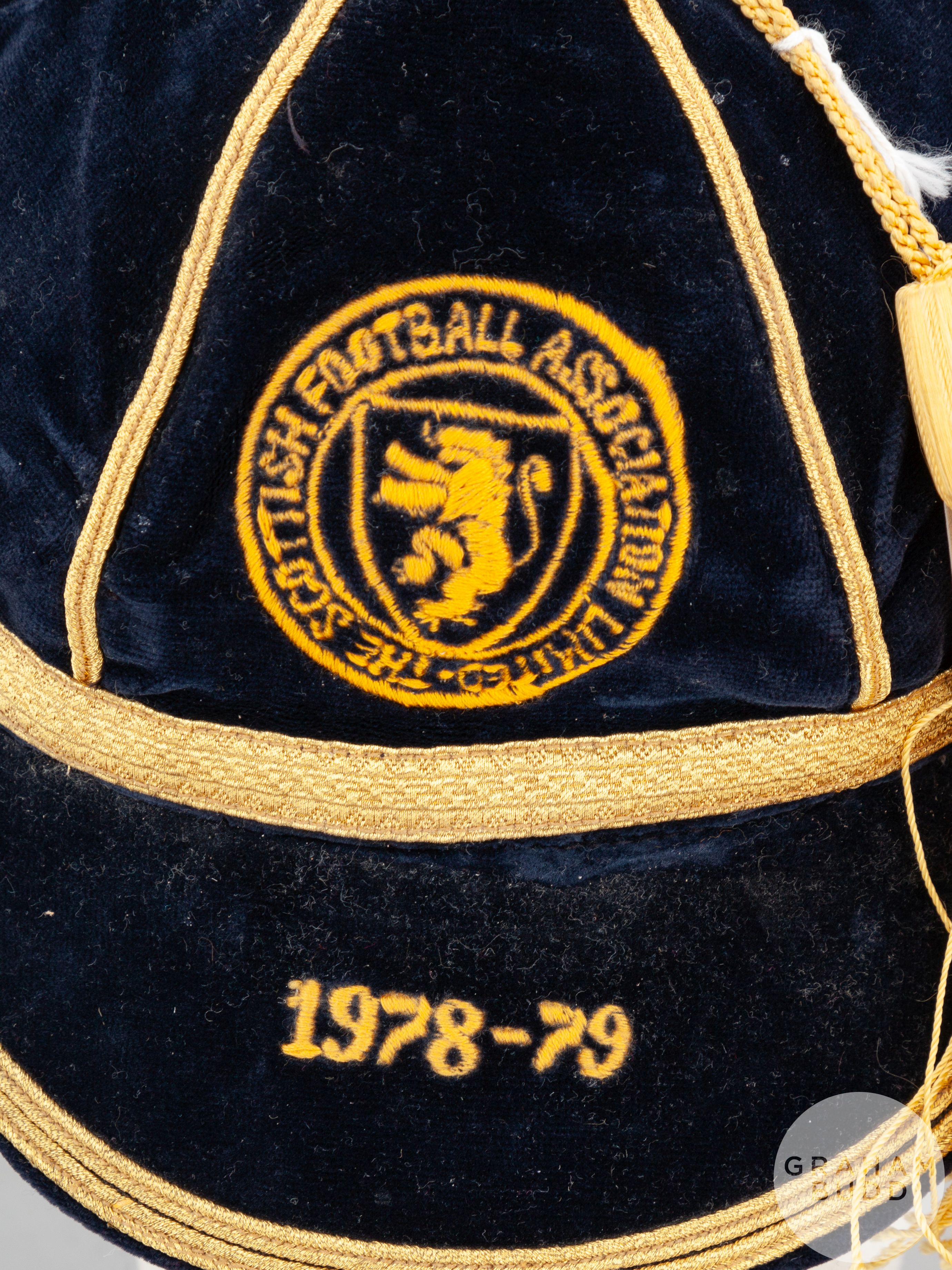 Arthur Graham blue Scotland International cap, 1978-79 - Image 3 of 6