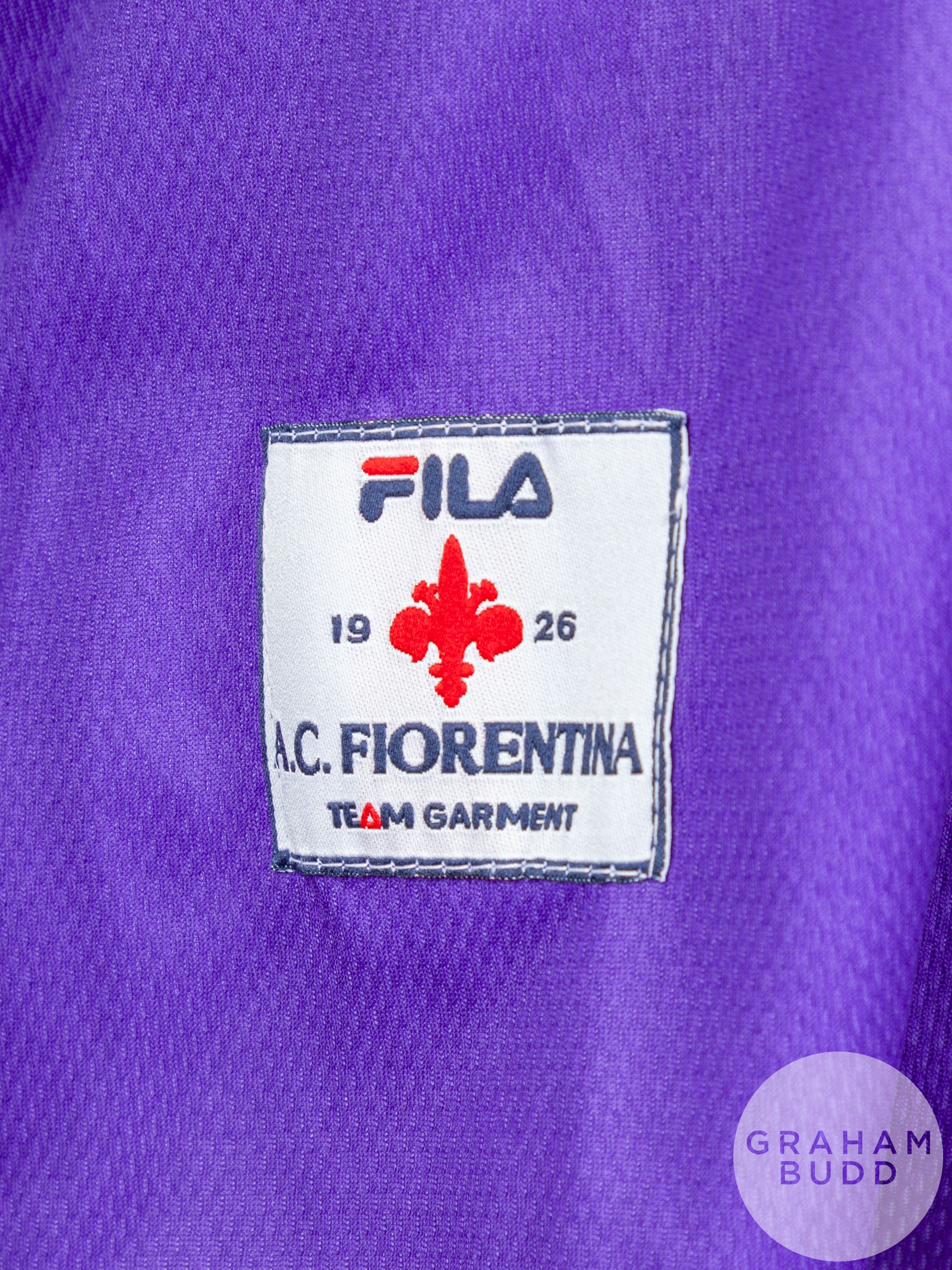 Lorenzo Amoruso purple No.5 Fiorentina short-sleeved shirt, 1999-2000 - Image 5 of 7