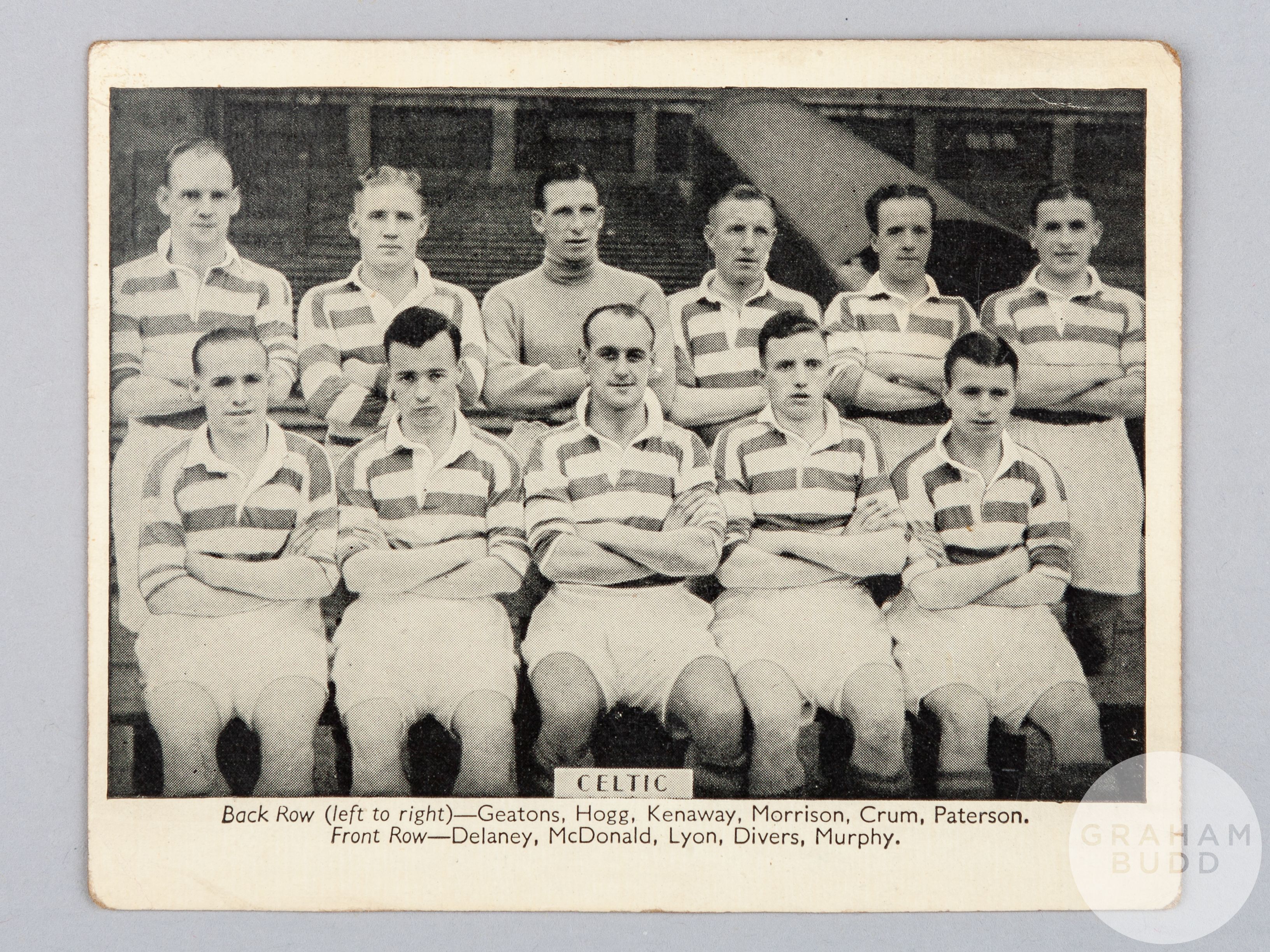 Celtic F.C. autographed postcard, 1937-38 - Image 3 of 4