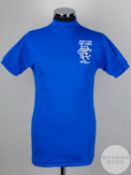 Alex Miller blue No.14 Rangers v. Celtic match issued Scottish Cup Final shirt