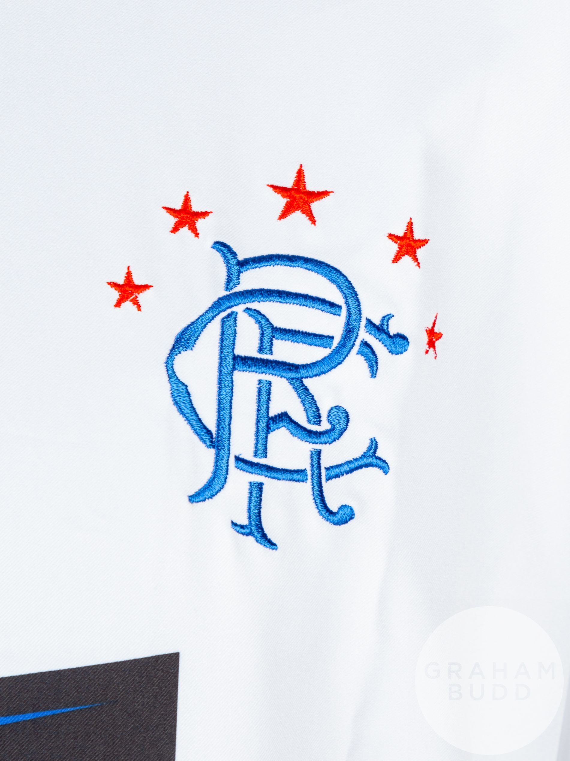 Frank De Boer white, blue and red No.5 Rangers short-sleeved shirt - Image 3 of 7