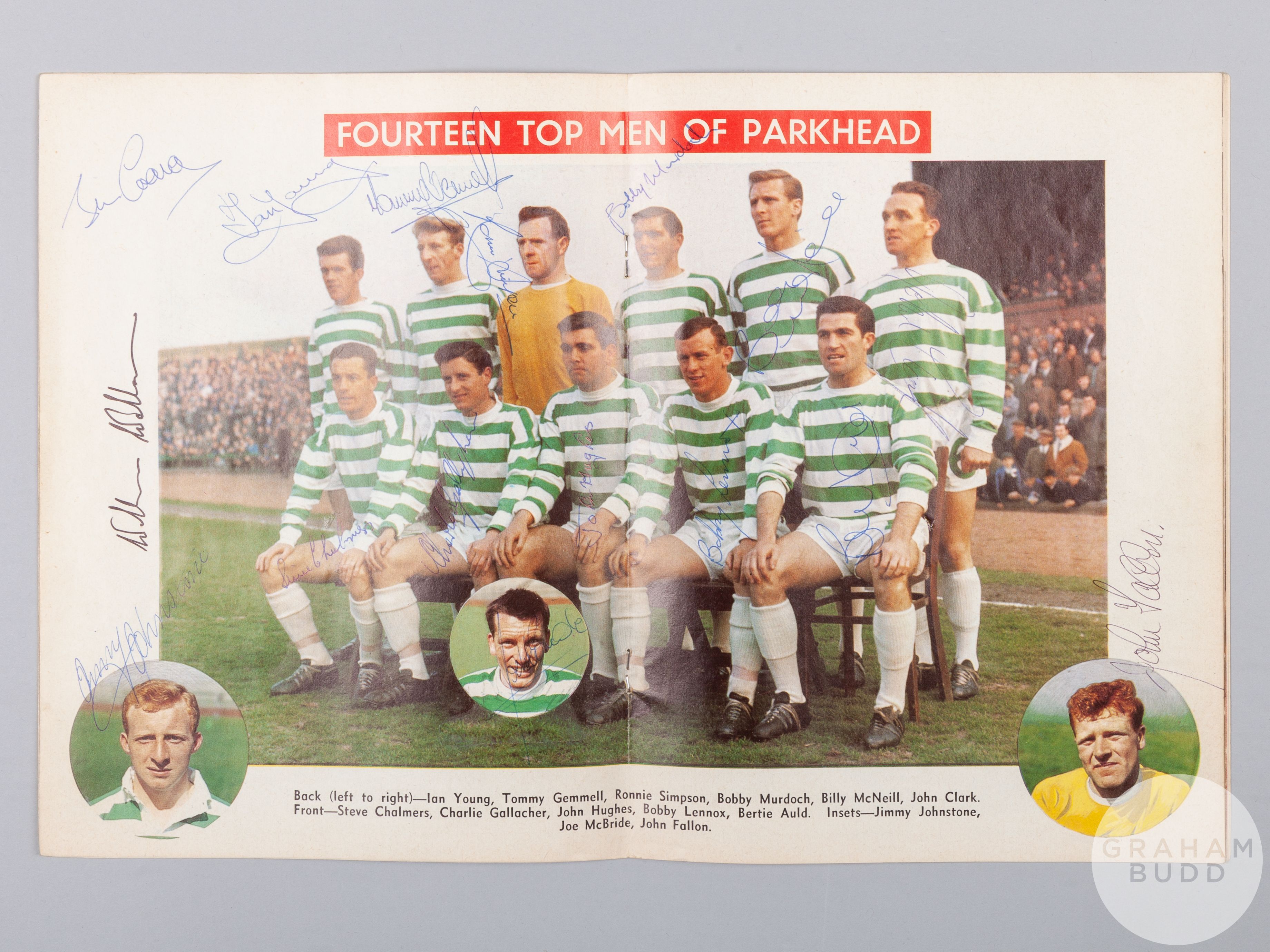 Celtic 'Lisbon Lions' 1967 European Cup memorabilia, - Image 2 of 7