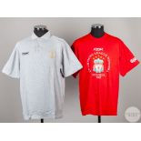 Alex Miller grey official Liverpool 2005 Champions League Final short-sleeve polo shirts