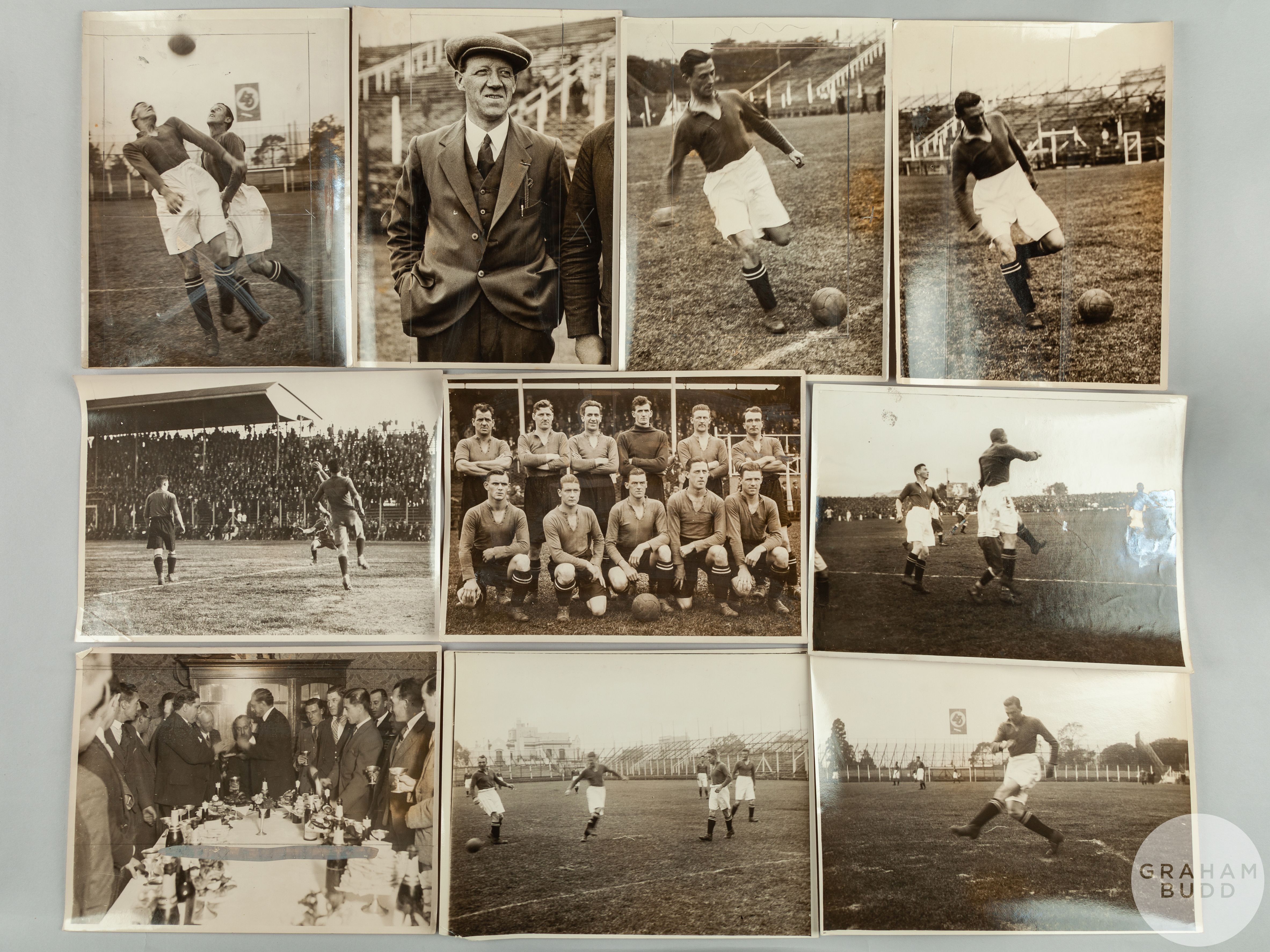 A nice collection of thirty-five Motherwell 1928 South American Tour press photographs - Image 3 of 5