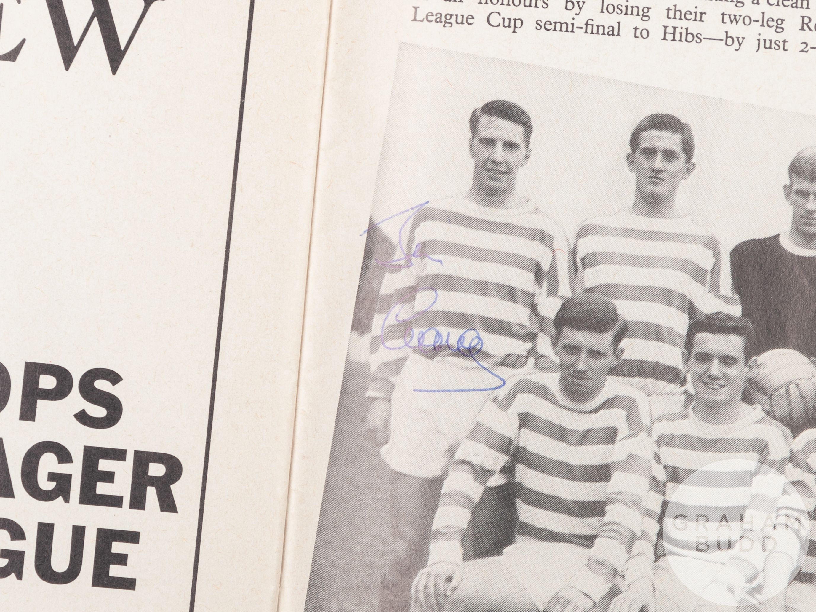 Celtic 'Lisbon Lions' 1967 European Cup memorabilia, - Image 5 of 7