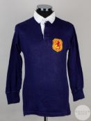 Alex Forbes blue and white No.6 Scotland v. Northern Ireland long-sleeved shirt