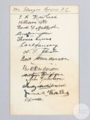 Rangers F.C. autographed postcard