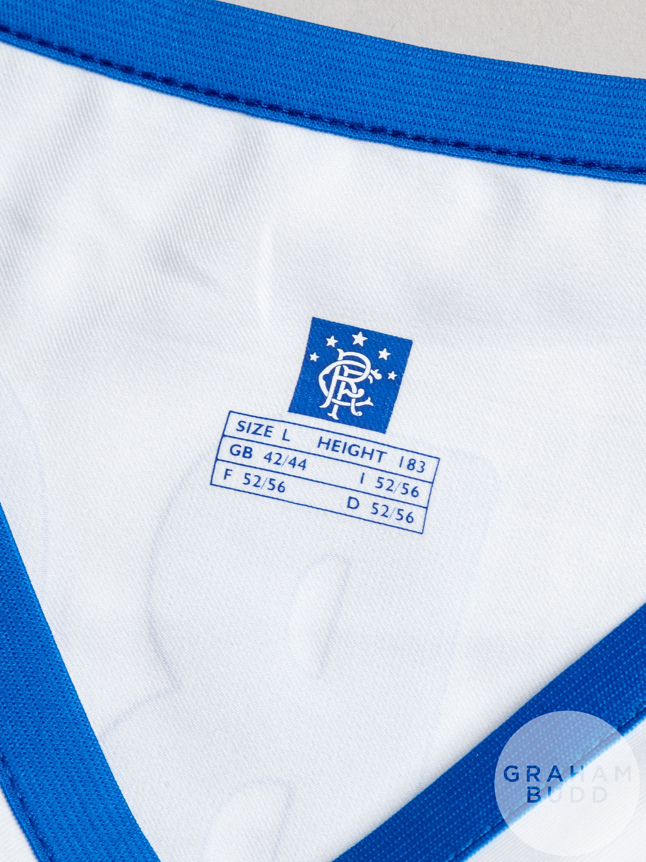 Frank De Boer white, blue and red No.5 Rangers short-sleeved shirt - Image 5 of 7