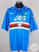 Marco Rossi blue No.3 Sampdoria Ibrox Tournament short-sleeved shirt