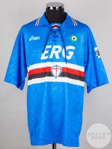 Marco Rossi blue No.3 Sampdoria Ibrox Tournament short-sleeved shirt