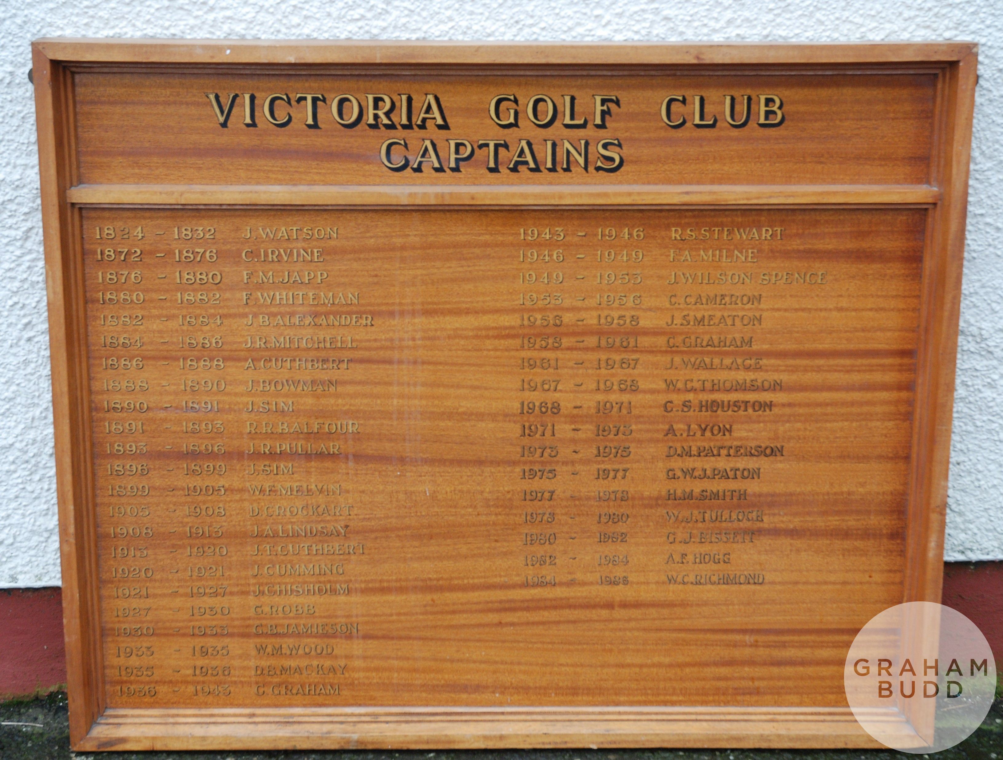 Two large Victoria Golf Club honour boards - Image 4 of 4