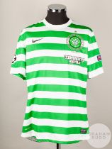 Victor Wanyama green and white No.67 Celtic Champions League short-sleeved shirt