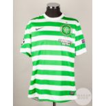 Victor Wanyama green and white No.67 Celtic Champions League short-sleeved shirt