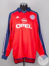 Markus Babbel red and blue No.2 Bayern Munich Champions League short-sleeved shirt