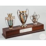 Manchester United Treble Season 1999 replica trophies
