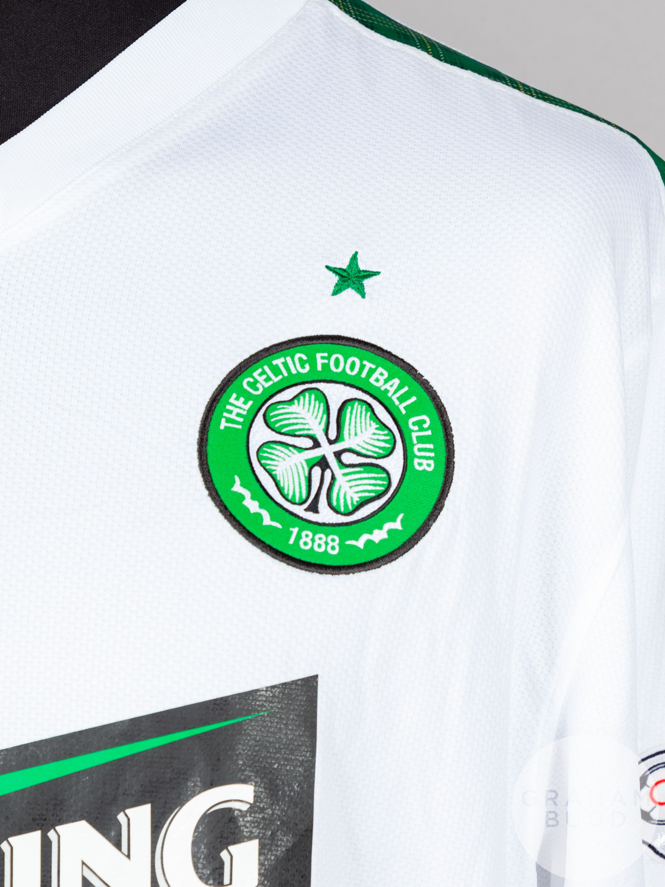 Georgios Samaras white No.9 Celtic short-sleeved shirt, 2009-10 - Image 3 of 5