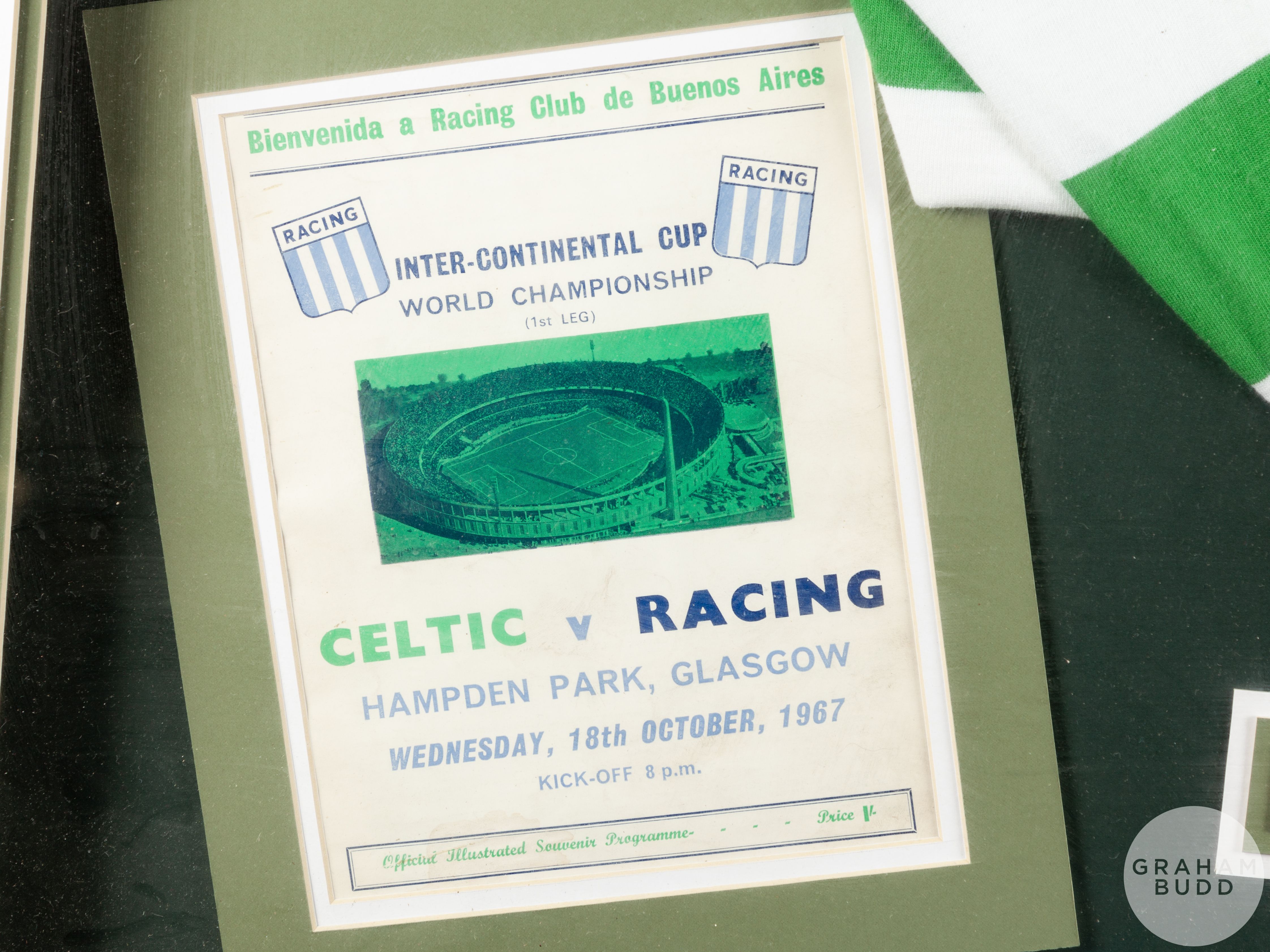 Celtic commemorative 1967 green and white shirt - Image 3 of 4