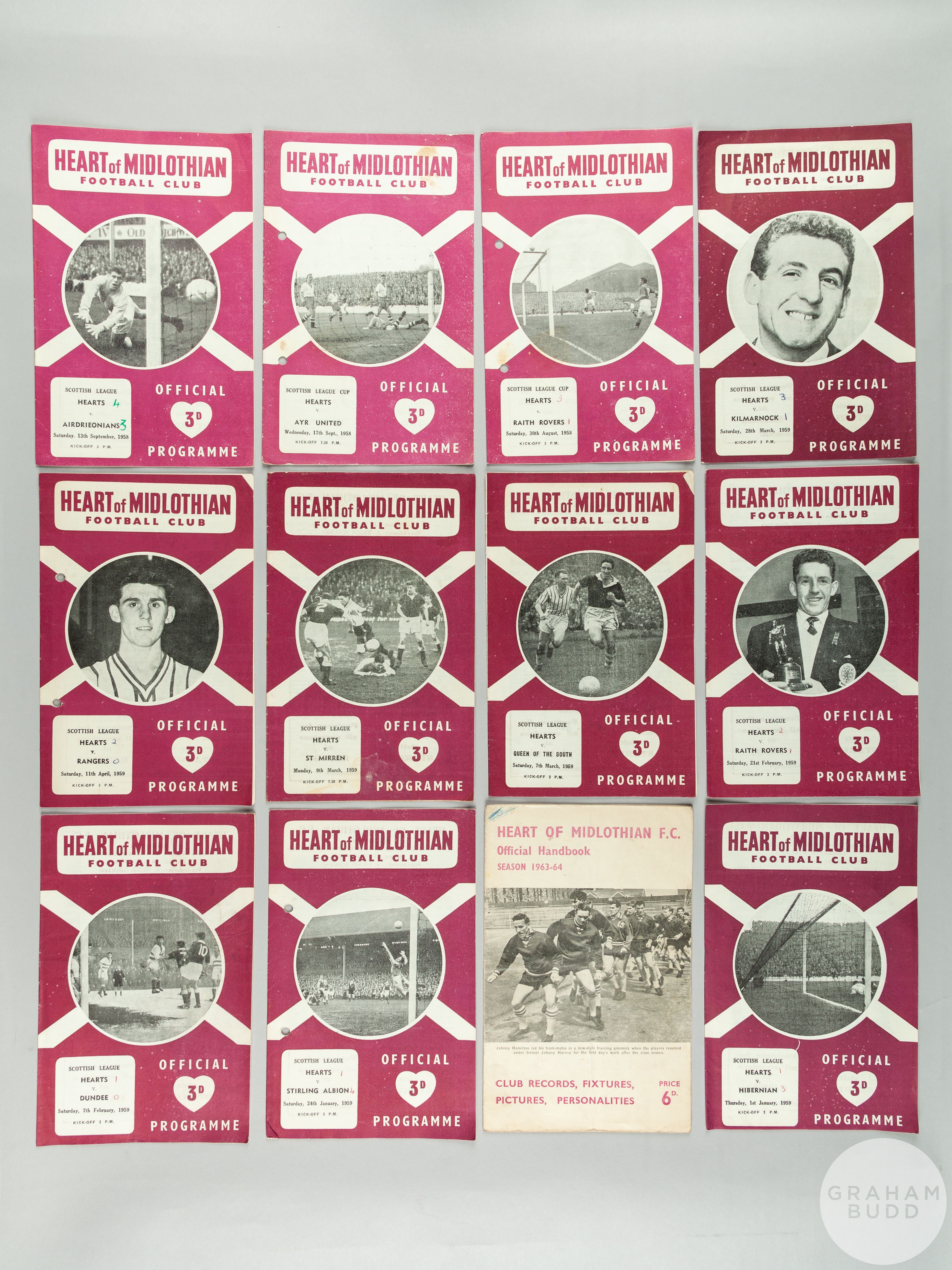 Collection of forty-four Heart of Midlothian match programmes from 1956 to 1964 - Image 4 of 4