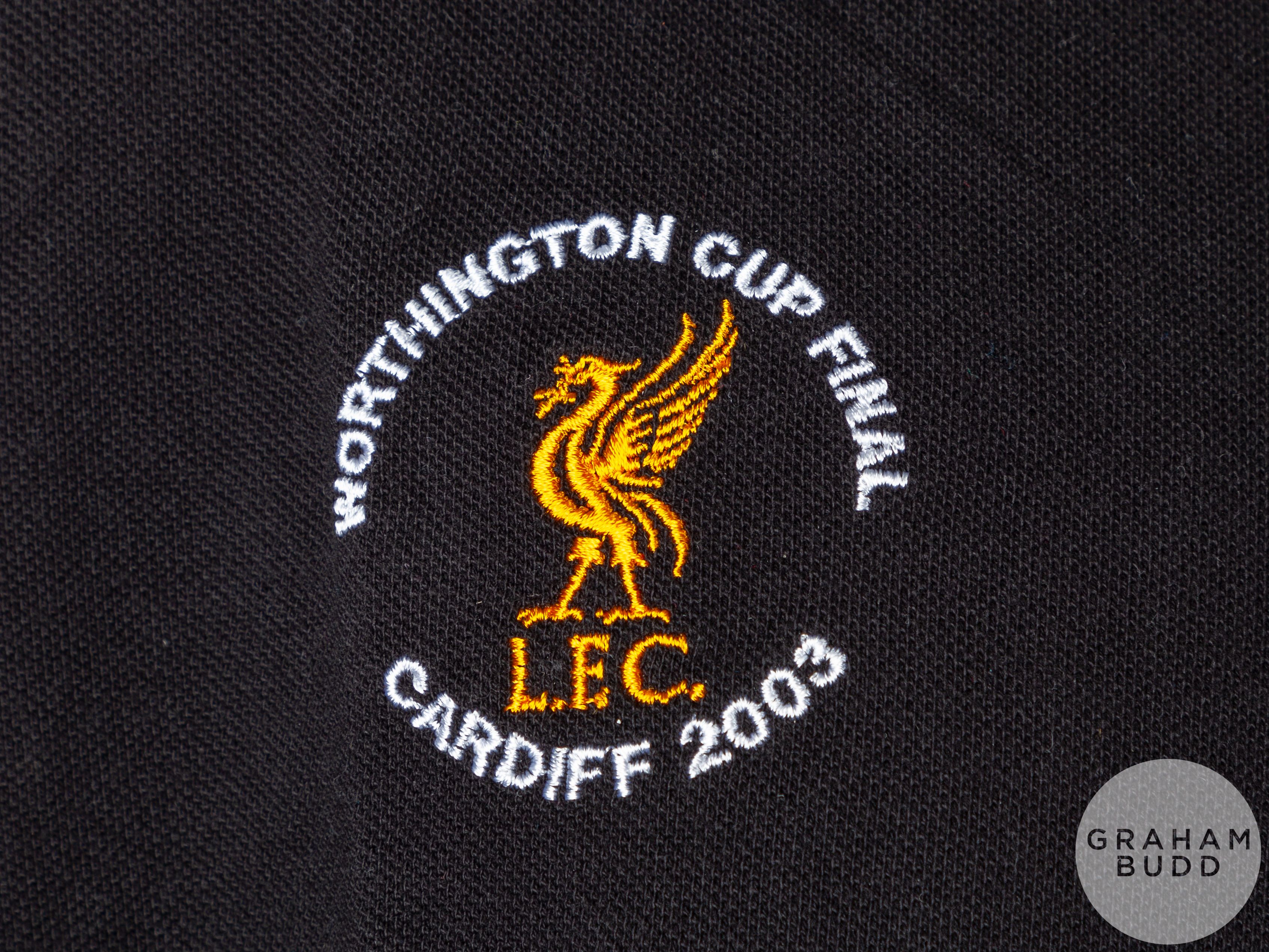 Alex Miller two official Liverpool 2003 Worthington Cup Final short-sleeve polo shirts - Image 3 of 4