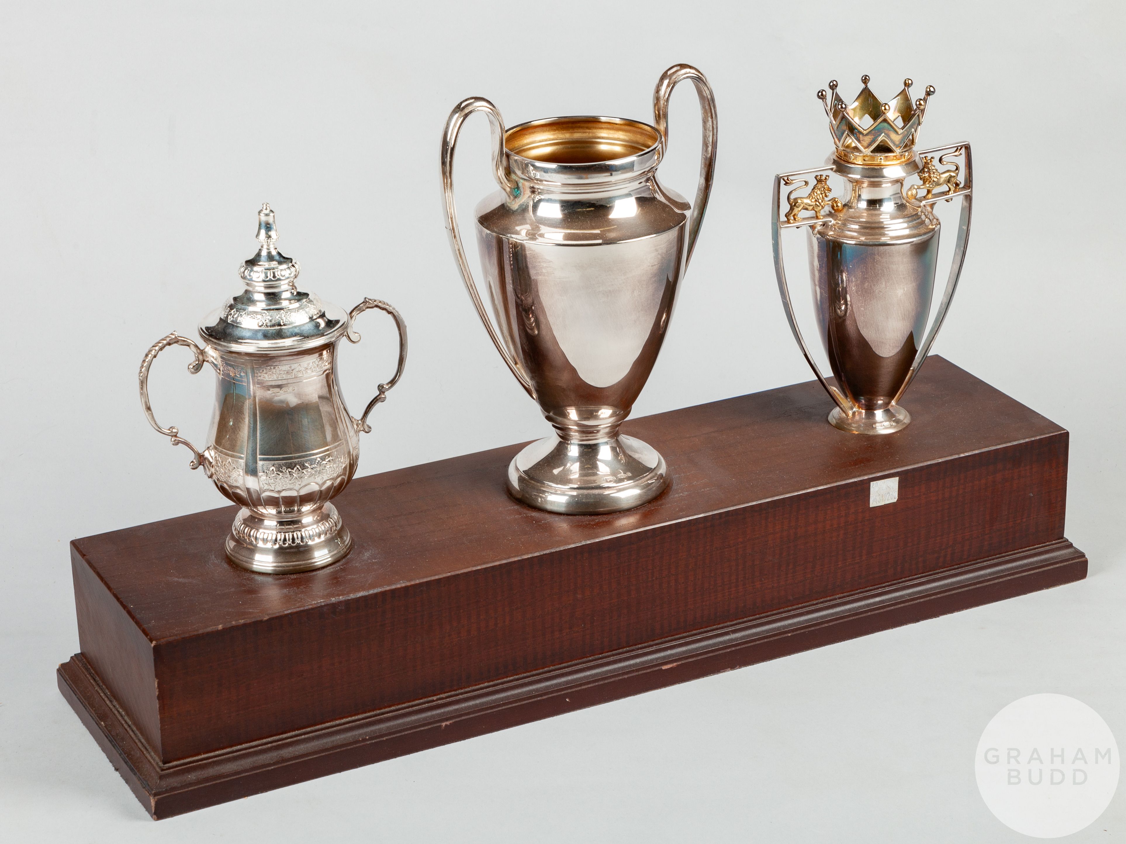 Manchester United Treble Season 1999 replica trophies - Image 2 of 6