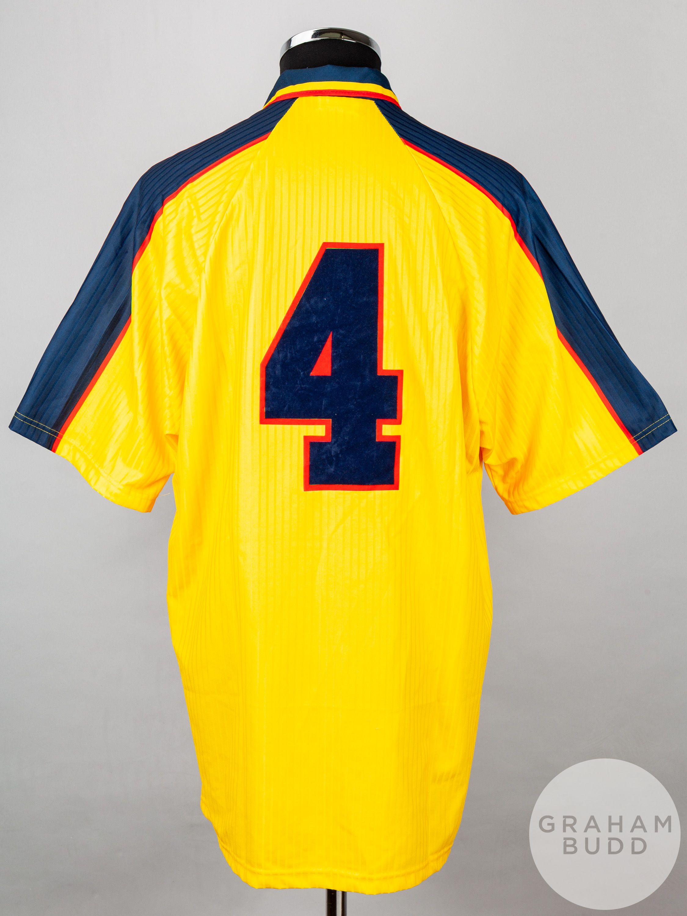Yellow and blue No.4 Scotland international short-sleeved shirt, 1996-98 - Image 2 of 5