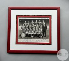Manchester United League Champions 1964-65 autographed photograph