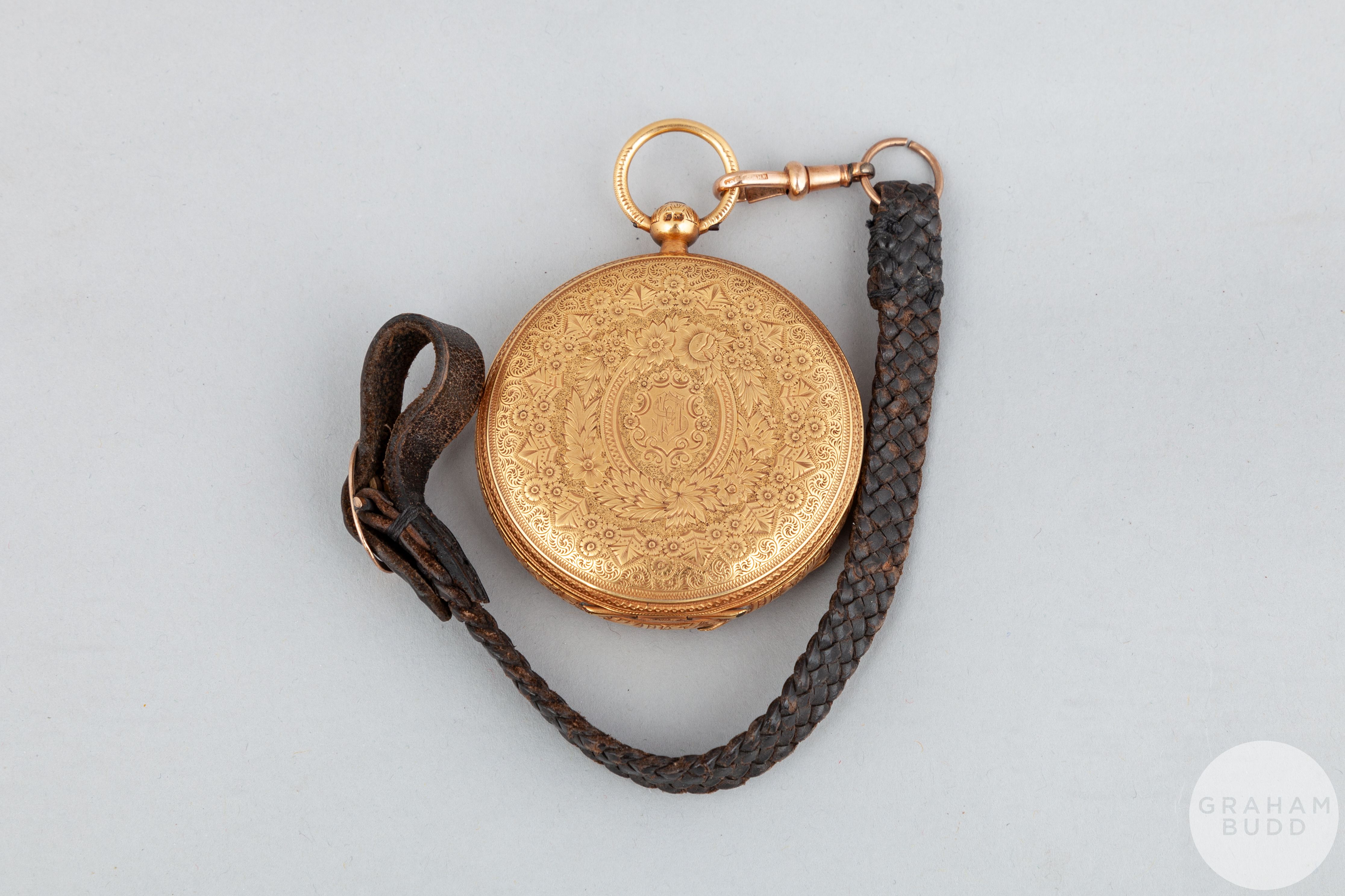 Hugh Smith 18ct gold pocket fusee pocket watch - Image 3 of 4